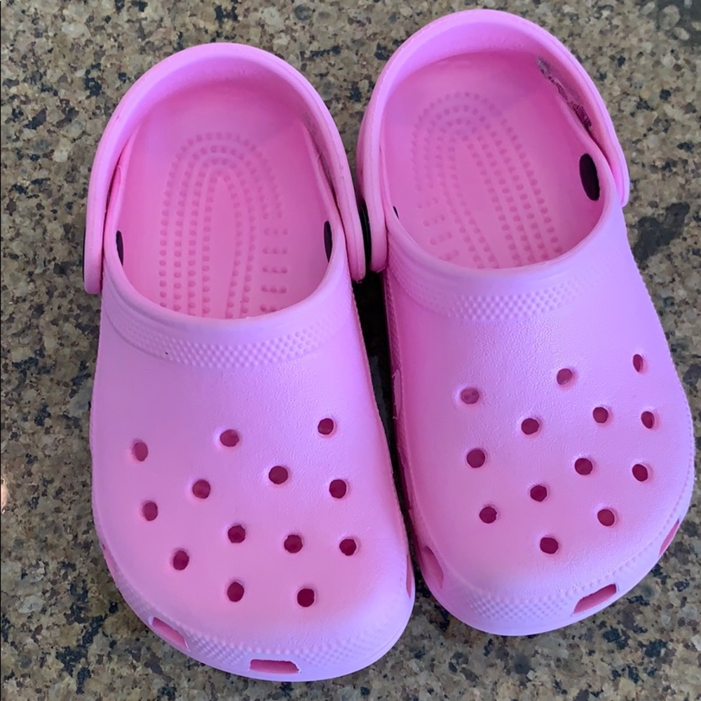 Pink Crocs